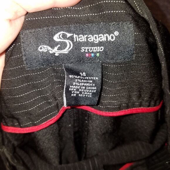 Sharagano pinstripe dress pants size 14 - Picture 4 of 5